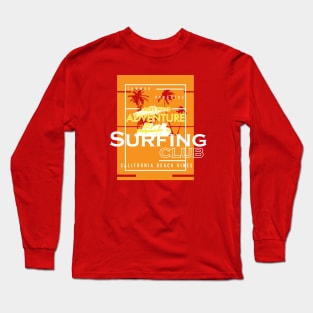 California Tropical Beach Surfing Club Long Sleeve T-Shirt